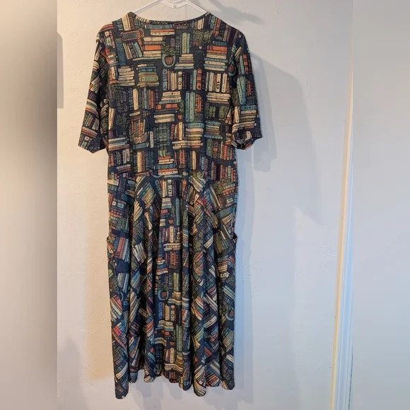 Svaha Botanical Library Twirl Dress Size Large EUC - Picture 3 of 7